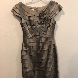 London Times Cocktail Ruffle Dress